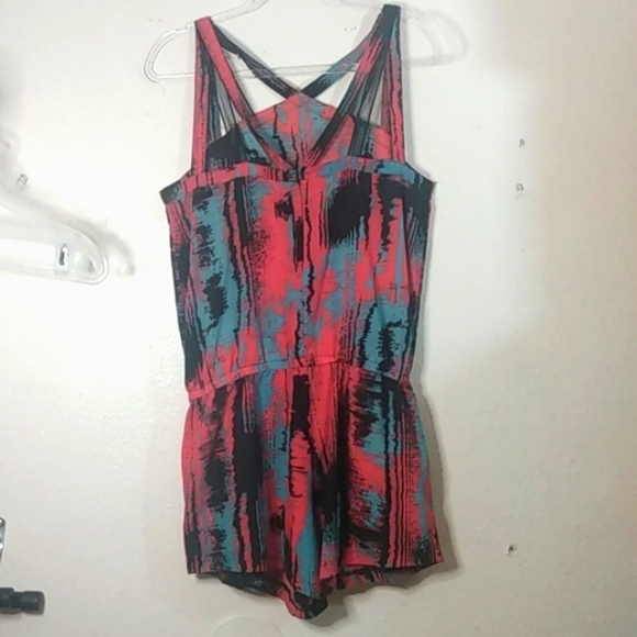 Fabletics Liza romper Heatwave print lightweight fabric, pockets, back zipper S - Picture 4 of 15